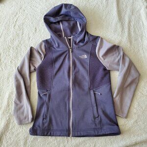 The North Face Purple‎ Gray Full Zip Casual Lightweight Outdoor Hoodie Jacket M